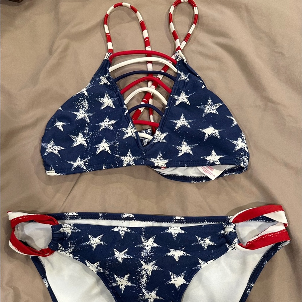 American flag bathing suit